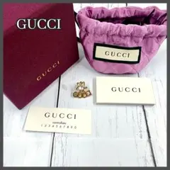 【美品】GUCCI グッチ　スター　スクリプト　ピアス　ラインストーン　片耳のサムネイル