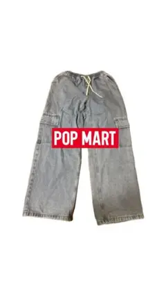 POP MART XL パンツ ライトブルー　ジーンズ