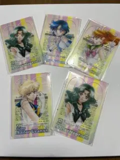 セーラームーン　明治コラボ　セーラーウラヌス　クリアカード　5枚セット