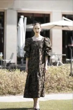 Acka jacquard volume dress