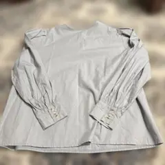 ブルー 長袖シャツ ボタン付きカフス ローレンハイ