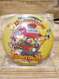 ディズニーランド13thアニバーサリーバッチ  レトロなミッキーバッチ