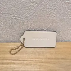 COACH コーチ バッグチャーム ホワイト 白