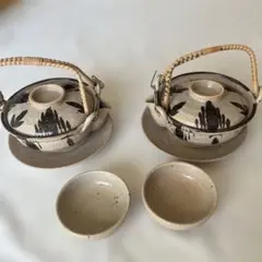蓋つき煮物椀 2客セット 陶器 和食器のサムネイル