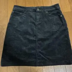 黒 コーデュロイ タイトスカート　Mサイズ