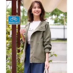 フーディーショートブルゾン、4号。