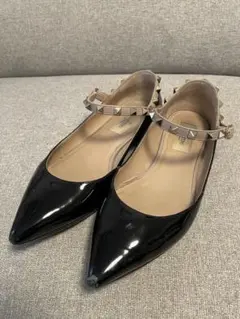 新品未使用　Valentino スタッズ付きフラットシューズ 2025年最新】VALENTINO レディース フラットシューズ・バレエ