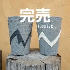 ハンドメイド プラ鉢 植木鉢 2個セットのサムネイル