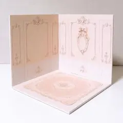【再販】ハンドメイド　ドールハウス用　ロココ調ミニチュア背景ボード （絨毯付）