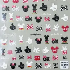 #810 超立体ネイルシール ミッキーマウス ミニーマウス ディズニー　新品