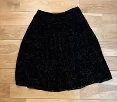 黒 フレアスカート 11号 日本製