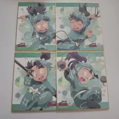 忍たま乱太郎 1年生のころ 色紙 立花仙蔵 潮江文次郎 七松小平太 中在家長次