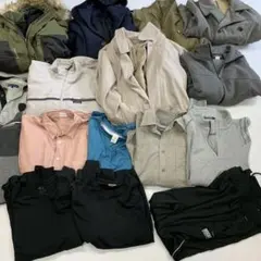 メンズ　まとめ売り　16枚　コート　ジャケット　ジャンパー　トップス　パンツ