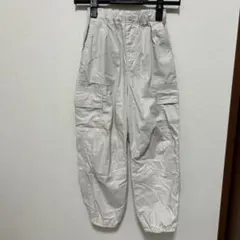 ユニクロキッズ　140 ホワイト　ズボン