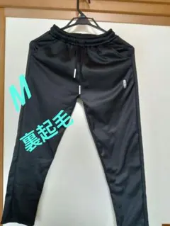 裏起毛ストレッチパンツ　M　黒