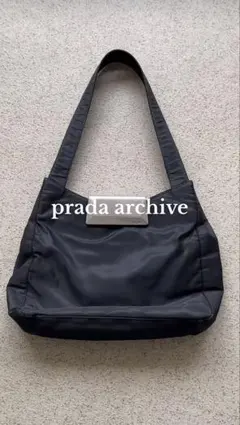 PRADA archive グレー ショルダーバッグ