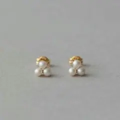 【極美品】ete エテ K18 パールピアス　箱付き　現行品