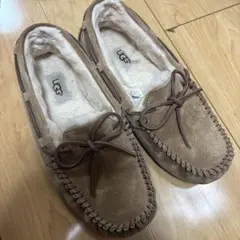 UGG モカシン グレー スエード ボア - メルカリ