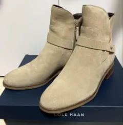 COLE HAAN ベージュ スエード ブーツ