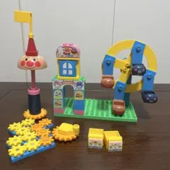 ブロックラボ アンパンマン おおきな観覧車のくるくる遊園地ブロックバケツ