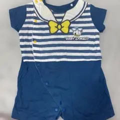 BABY DONALD ストライプロンパース