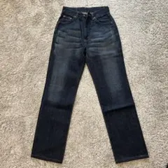 EDWIN ダークブルー ストレートデニム