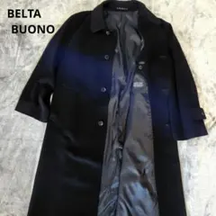 BELTA BUONO コート　カシミヤ100% ブラック　バッグスリット