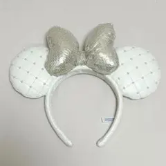 ディズニー ミニー カチューシャ 白 パール