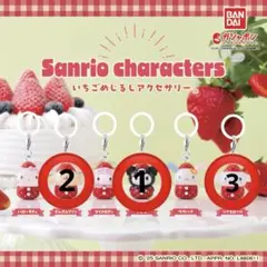 【新品未開封】サンリオ　めじるしアクセサリー　いちごガチャ 6個