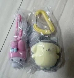 サンリオ カラフルカラビナマスコットチャーム2点セット　マイメロ　ポムポムプリン