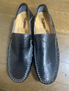CLAPHO ブラック レザー スリッポン(未使用)のサムネイル