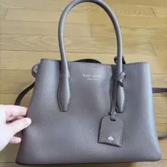kate spade ブラウンレザーハンドバッグ
