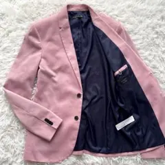 【未使用級】ストレッチ伸縮 ZARA ザラ テーラードジャケット 桜春ピンク