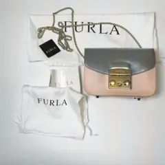 FURLA メトロポリス　ショルダーバッグミニ　ピンク