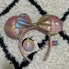 【美品】ディズニーランド 40周年限定 カチューシャ タグ付き