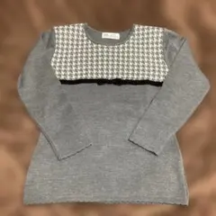 WHITE ITALYARD ハウンドトゥースニット