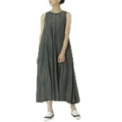 DURAY （デュライ）ビオシルクデニムワンピース　グレー　フリーサイズ