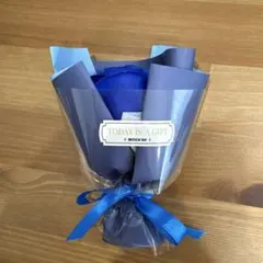 ソープフラワー　青いバラの花束 soap flower bouquet