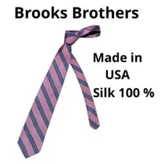 ブルックスブラザーズ ネクタイ シルク 英国生地 レジメンタル ストライプ