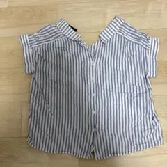 one way半袖ストライプシャツ M