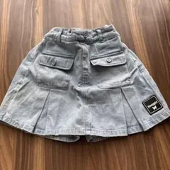 ANAPGIRL グレー プリーツスカート S