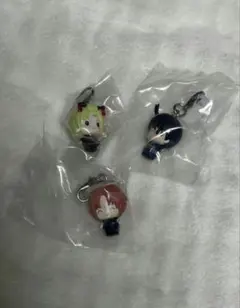 銀魂　吉原大炎上　めじるしアクセサリー　神威、月詠、志村新八　 3個セット