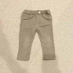 ホットビスケッツ　ベージュ　ズボン　80