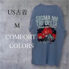 COMFORT COLORS Tシャツ ブルー US古着 M