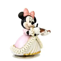 ミニーマウス　オルゴール　テーケー名古屋人形製陶　レースドール