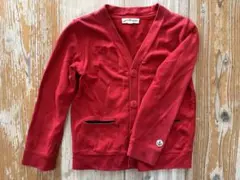グリーンレーベルリラクシング カーディガン 赤 レッド サイズ125
