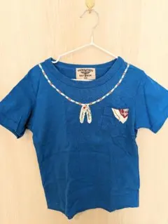 【匿名配送】EASTBLUE　ブルー　半袖　Tシャツ　男女兼用　120cm