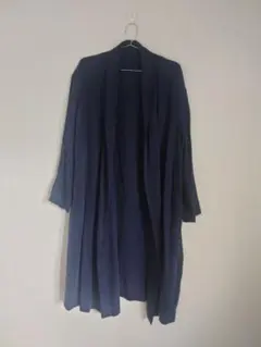 アダムエロペ スプリング　ロングコート ネイビー38