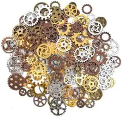 歯車 チャーム 100g 5色セット 約70個