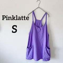 Pinklatte 【S】パープル タンクトップ サロペット 紫 ツナギ
